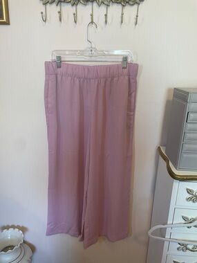 H&M Pastel Pink Elastic-Waist Pants